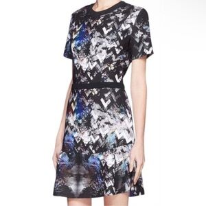 Sandro Geometric Galaxy Night Out Mini Dress